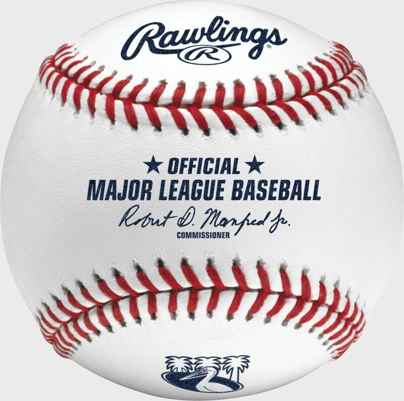 rawlings 2024 Tampa Bay Rays City Connect Baseball 1 Ball in Display Cube
