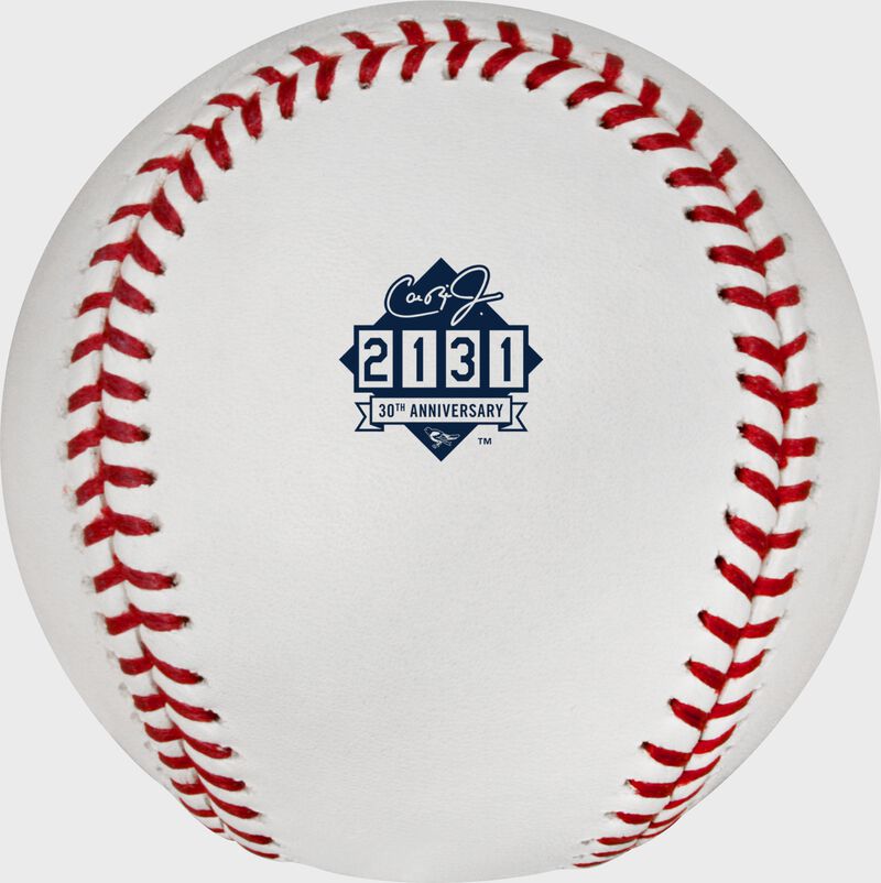 Rawlings Cal Ripken Jr. Iron Man Streak 30th Anniversary Commemorative Baseball 1 Ball