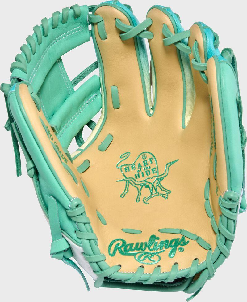 Rawlings Exclusive Heart Of The Hide 11.25-Inch Pink/Columiba Blue Infield Glove Right Hand Throw