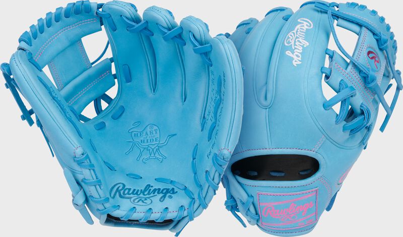 rawlings Heart of the Hide 11.5-Inch Columbia Blue Infield Glove Right Hand Throw