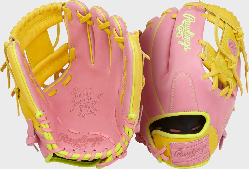 rawlings Heart of the Hide ContoUR Fit 11.5-Inch Pink Infield Glove Right Hand Throw