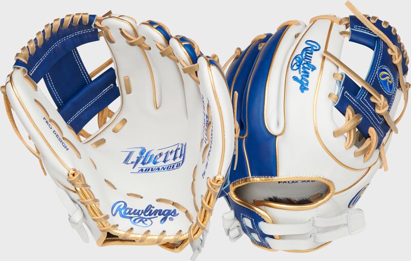 rawlings Liberty Advanced Color Series 11.75 in Infield Glove White/Royal rawlings Liberty Advanced Color Series 11.75 in Infield Glove White/Royal
