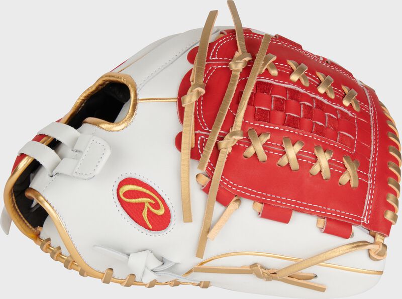 Rawlings Liberty Advanced Color Series 12.5 In Fastpitch Glove White/Scarlet