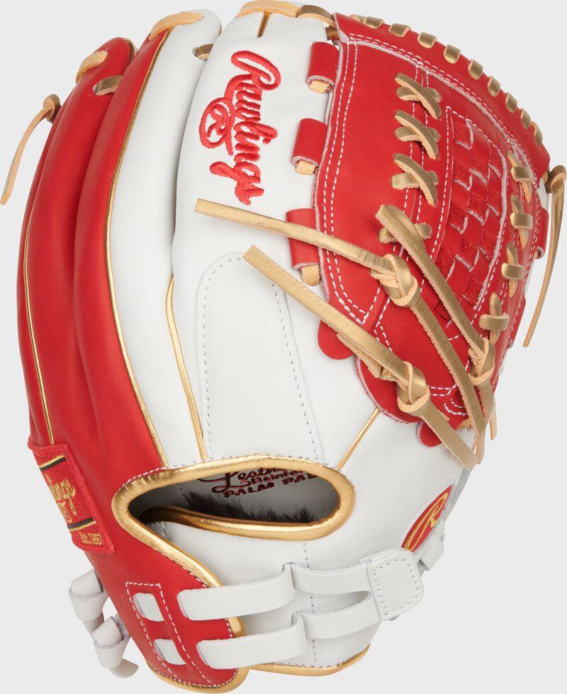 Rawlings Liberty Advanced Color Series 12.5 In Fastpitch Glove White/Scarlet