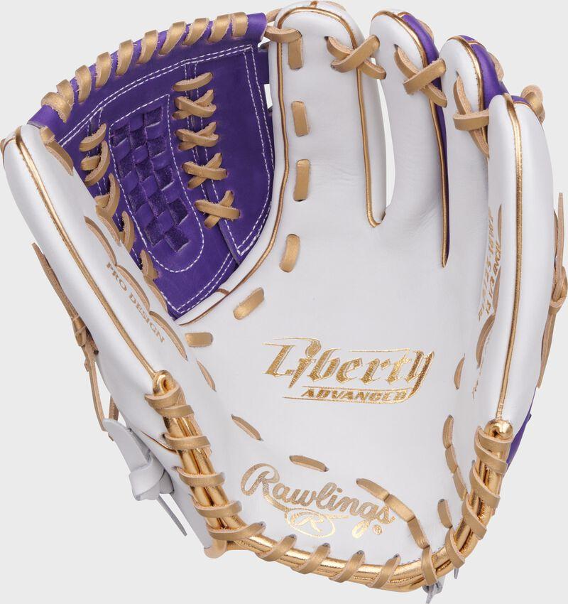 Rawlings Liberty Advanced Color Series 12.5 In Fastpitch Glove White/Purple