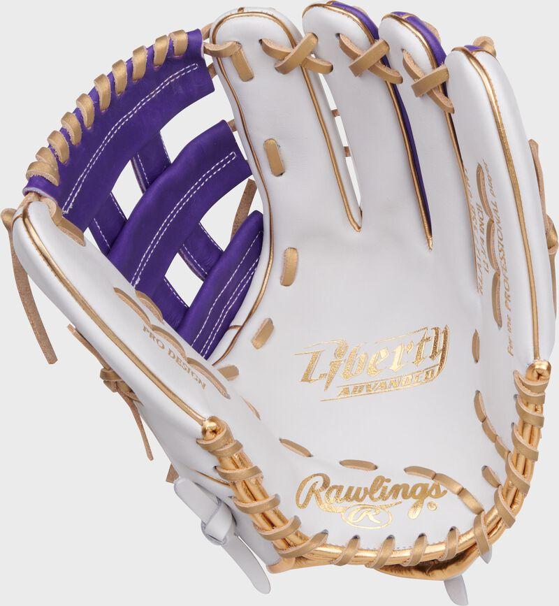 Rawlings Liberty Advanced Color Series 12.75 In Outfield Glove White/Purple