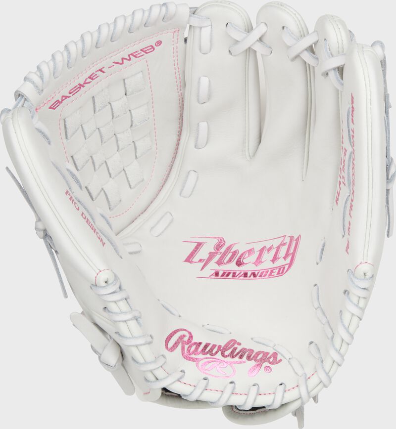 Rawlings Liberty Advanced Color Series 12 In Fastpitch Glove White/Pink