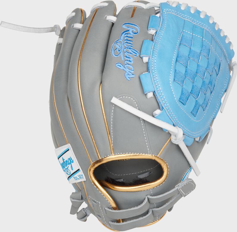 Rawlings Liberty Advanced Color Series 12 In Fastpitch Glove Gray/Columbia Blue
