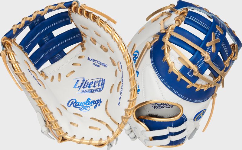 rawlings Liberty Advanced Color Series 13 in 1st Base Mitt White/Royal