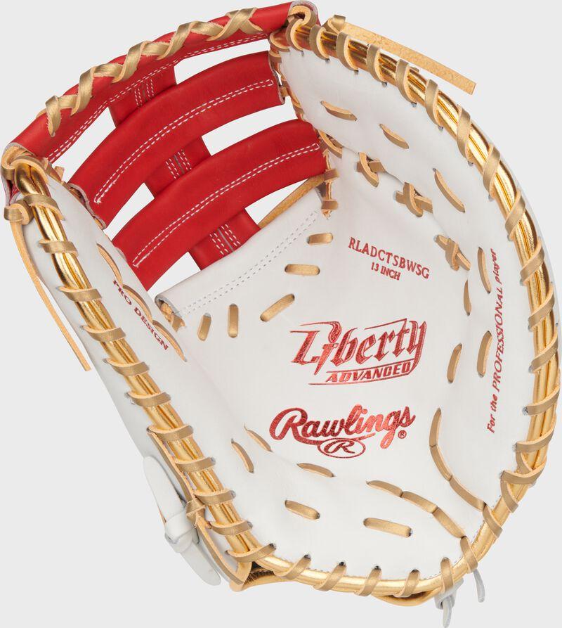 Rawlings Liberty Advanced Color Series 13 In 1st Base Mitt White/Scarlet