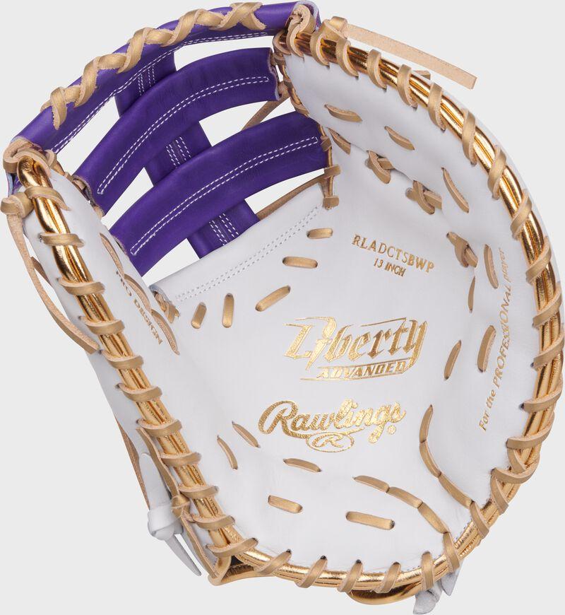 Rawlings Liberty Advanced Color Series 13 In 1st Base Mitt White/Purple