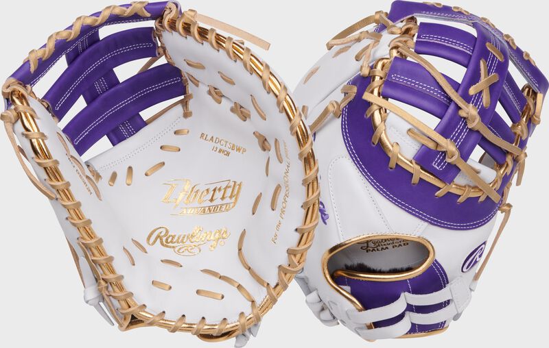 rawlings Liberty Advanced Color Series 13 in 1st Base Mitt White/Purple