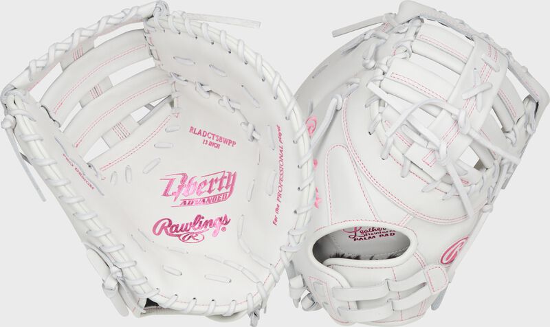 rawlings Liberty Advanced Color Series 13 in 1st Base Mitt White/Pink