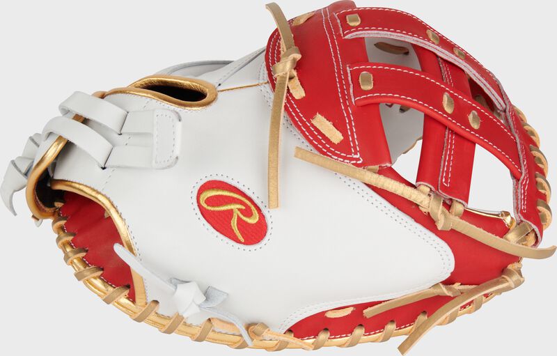 Rawlings Liberty Advanced Color Series 34 In Catcher's Mitt White/Scarlet