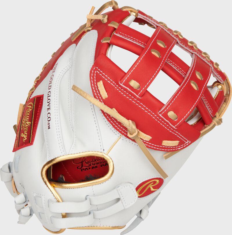 Rawlings Liberty Advanced Color Series 34 In Catcher's Mitt White/Scarlet