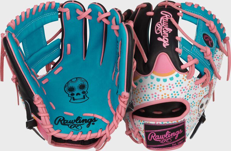 rawlings Limited Edition Heart of the Hide Dia De Los Muertos Infield Glove Right Hand Throw