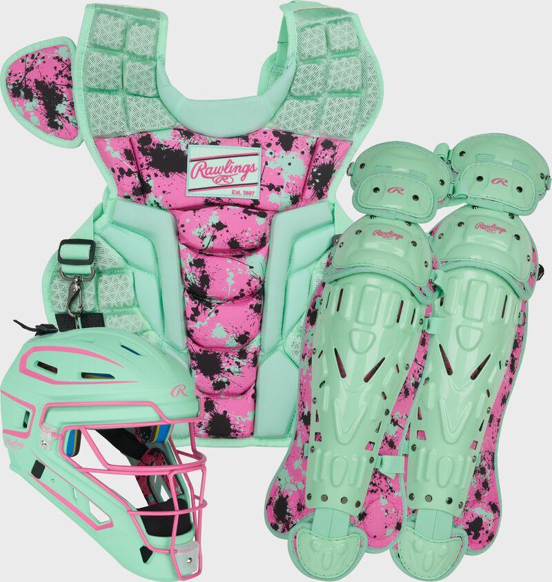 rawlings Limited Edition Mach Spatter Catcher's Gear Set Adult Intermediate Youth