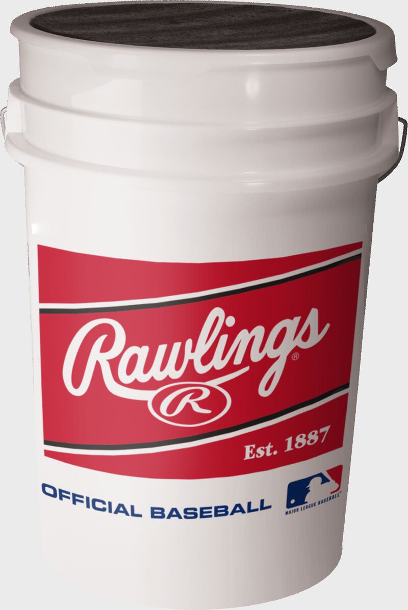 rawlings MLB Baseball 6-Gallon Bucket (Bucket Only) 6 Bucket Pack