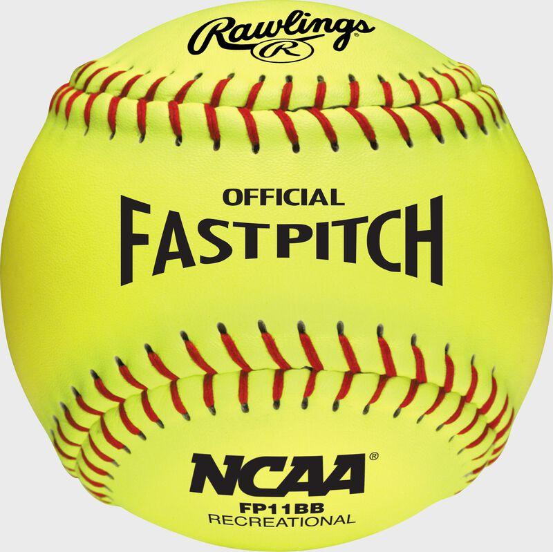 rawlings Rawlings 11-Inch NCAA Recreational Fastpitch Softball 6 Pack or Dozen