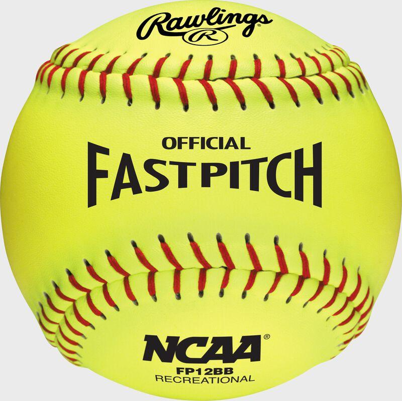 rawlings Rawlings 12-Inch NCAA Recreational Fastpitch Softball 6 Pack or Dozen