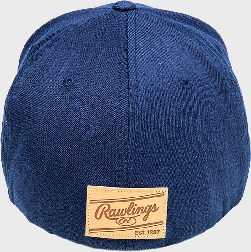 Rawlings Rawlings Black Clover Leather Patch Flat Bill Hat