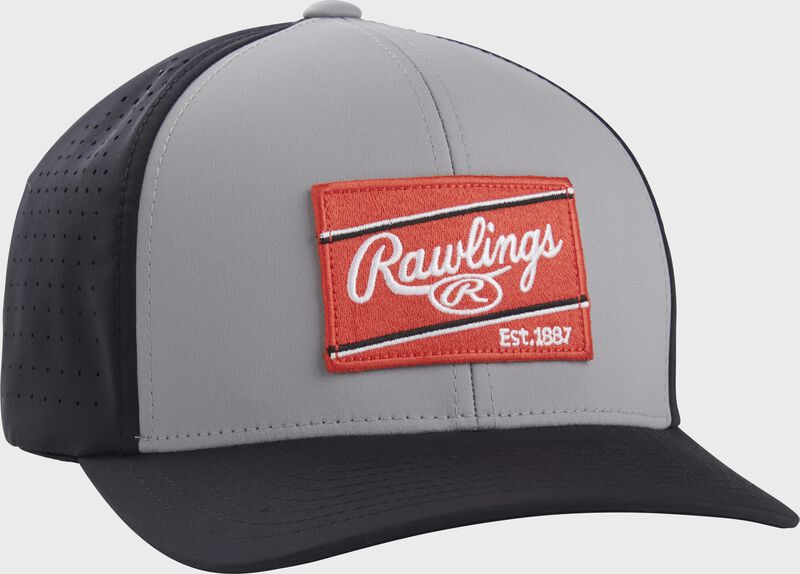 rawlings Rawlings Black FlexFit Laser Cut Vented Hat