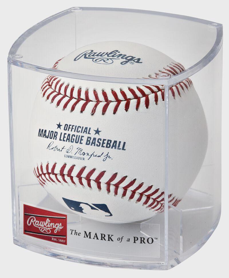 Rawlings MLB Official Baseball With Display Cube