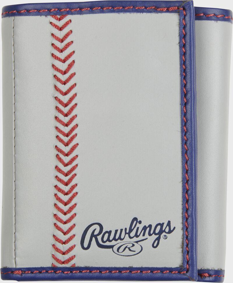 rawlings Rawlings "Pop" Baseball Stitch Tri-Fold Leather Wallet
