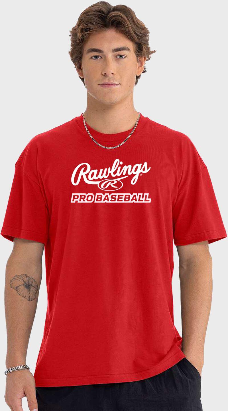 Rawlings Rawlings Red Pro Baseball T-Shirt