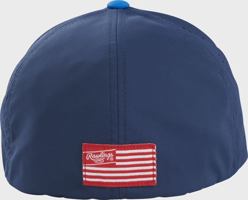 Rawlings Rawlings Red/White/Blue FlexFit Laser Cut Vented Hat