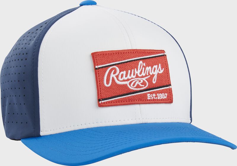 rawlings Rawlings Red/White/Blue FlexFit Laser Cut Vented Hat
