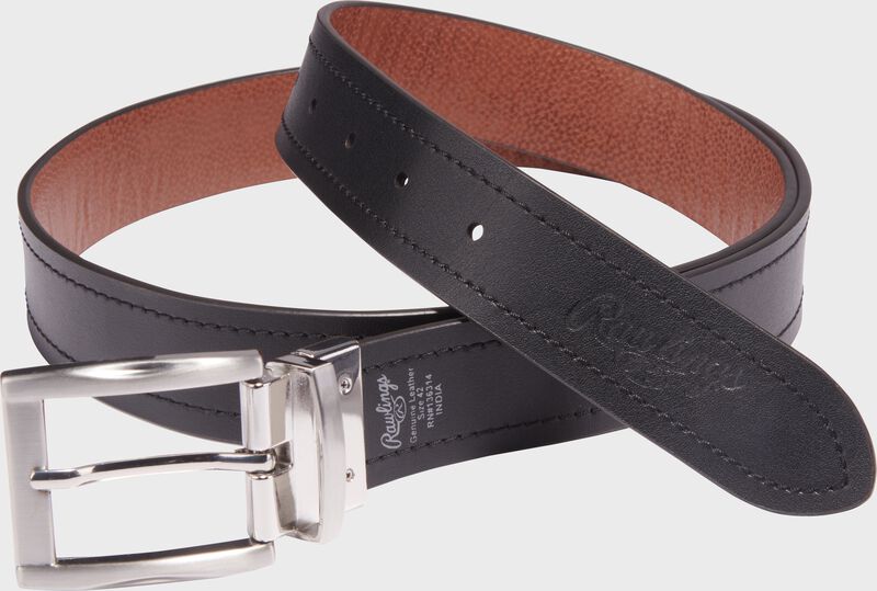 rawlings Reversible Tan Black Leather Belt