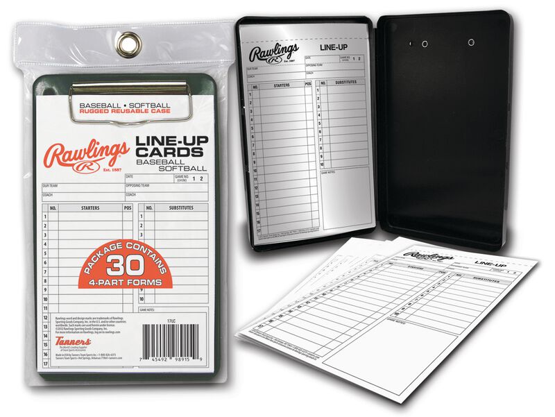 rawlings System-17 Lineup Cards