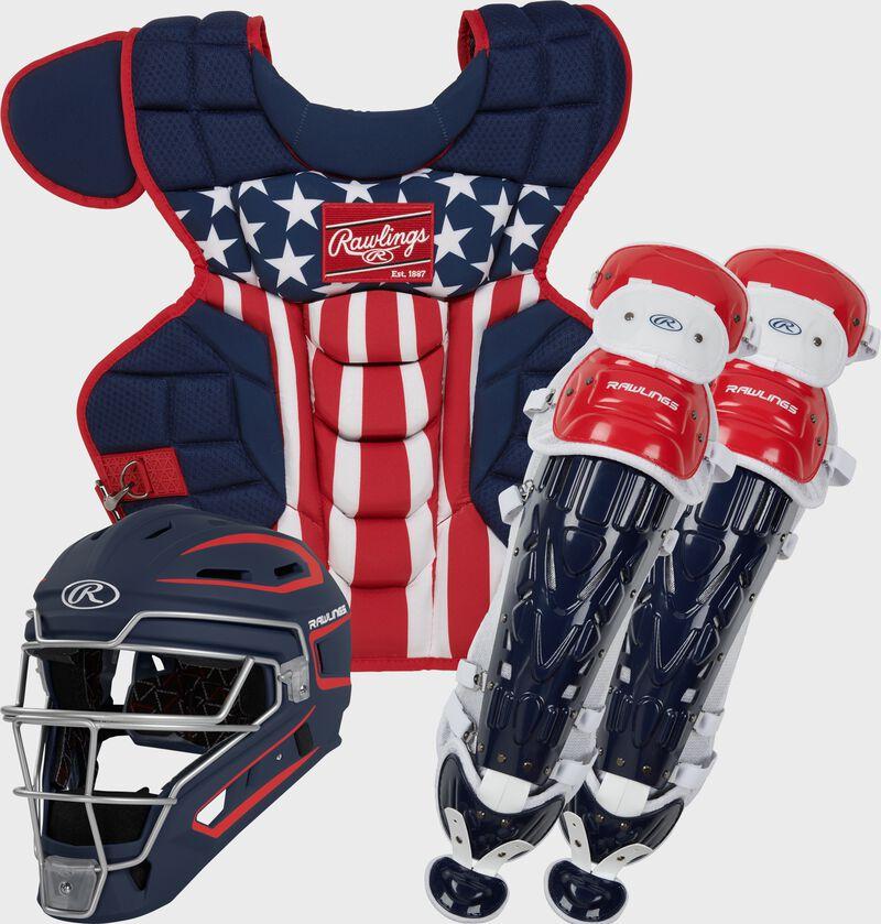 Rawlings Rawlings Velo 2.0 Catcher's Gear Set Adult Intermediate Youth