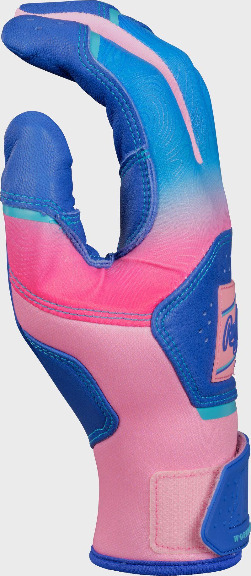 Rawlings Rawlings Workhorse Royal/Pink Adult Fun Burst Batting Gloves