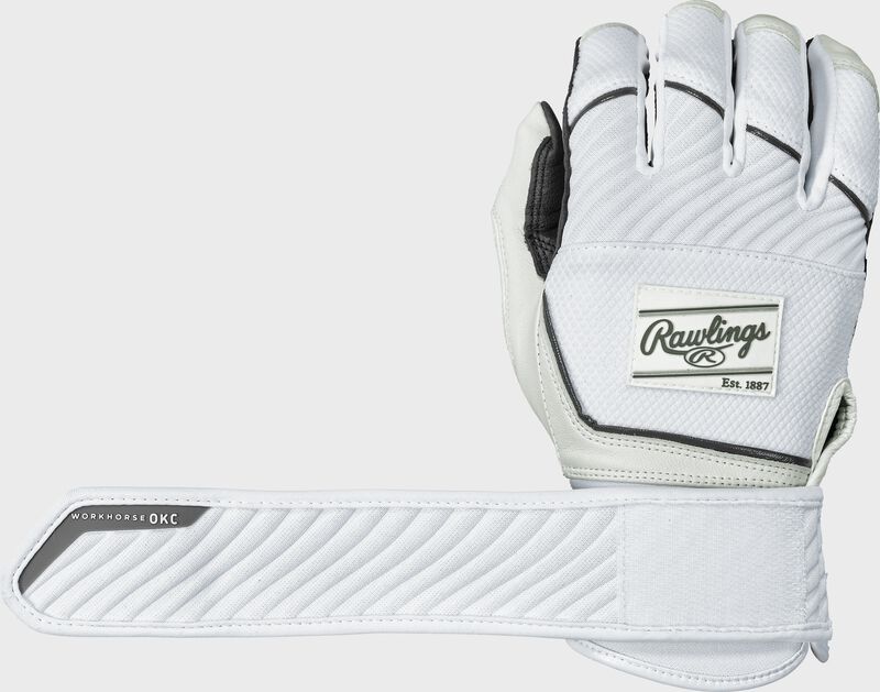 rawlings Women's Workhorse OKC Compression Strap Fastpitch Batting Gloves