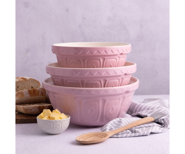 Rayware Colour Mix S24 Powder Pink Mixing Bowl 24cm