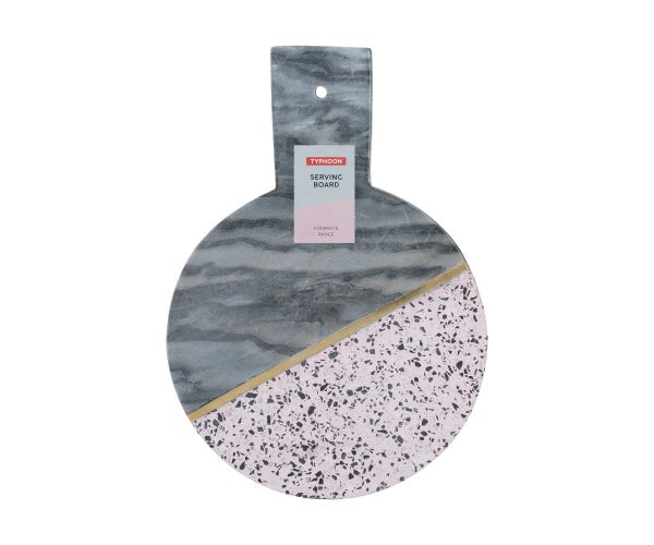 rayware Elements Terrazzo/Marble Round Handled Board