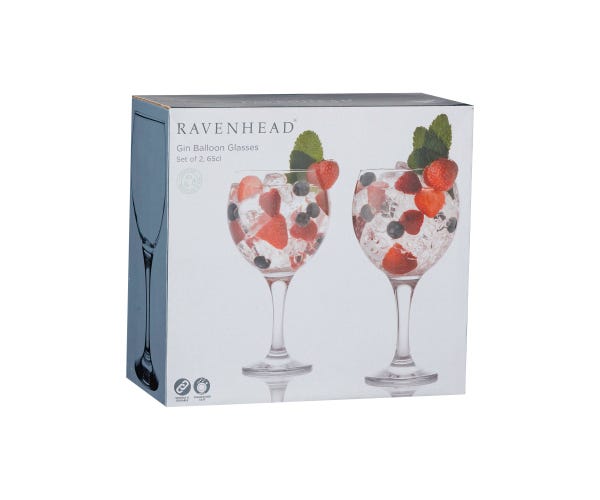 Rayware Entertain Set Of 2 Gin Balloon Glasses 65cl