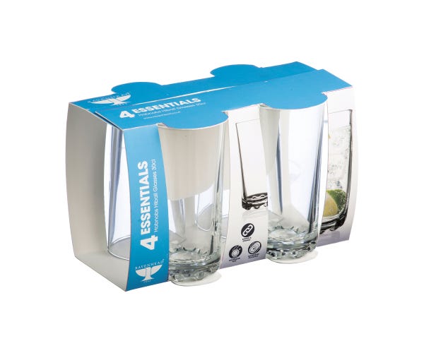 Rayware Essentials Hobnobs Sleeve Of 4 Hiballs 30cl