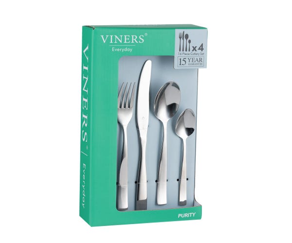 rayware Everyday Purity 18/0 16pc Cutlery Set Giftbox