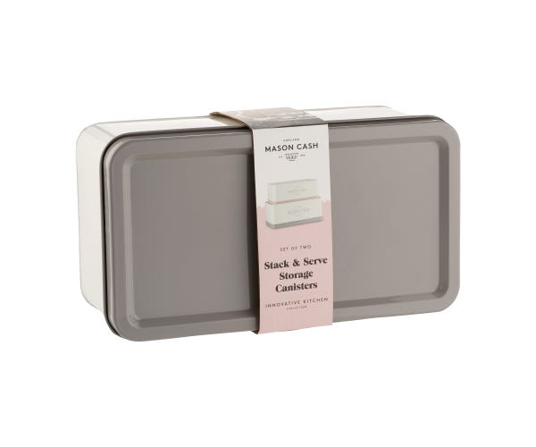 Rayware Innovative Kitchen Set Of 2 Rectangular Tins