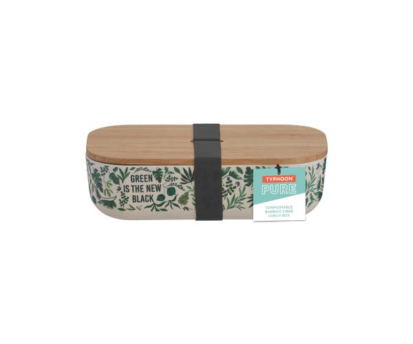 rayware Pure Green New Black Bamboo Fibre Lunch Box