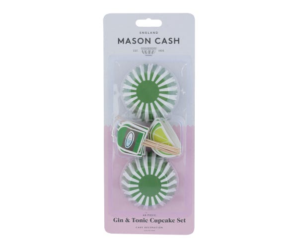 Rayware 48 Gin & Tonic Cupcake Case & Toppers