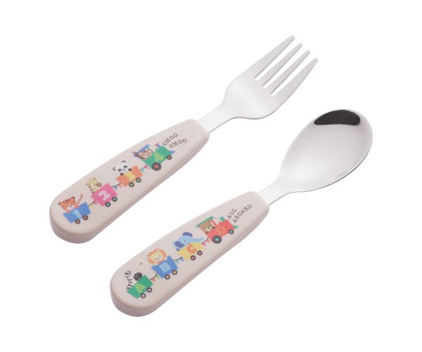 rayware All Aboard 2pce Kids Travel Cutlery + Case