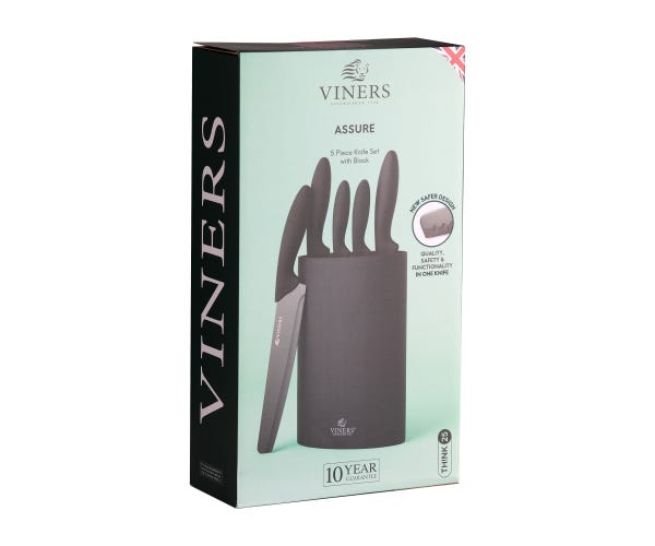 Rayware Assure 6 Pce Knife Block Set Giftbox