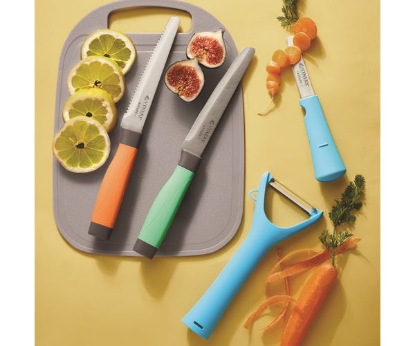 Rayware Assure Colour Code Knife Peeler & Board Set