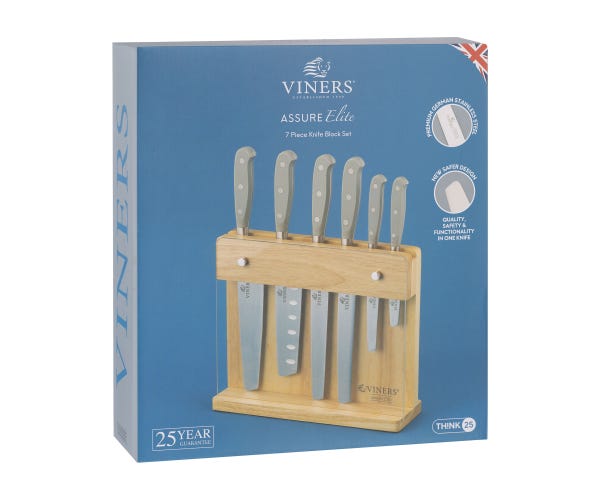 Rayware Assure Elite 7pce Knife Block Set Giftbox