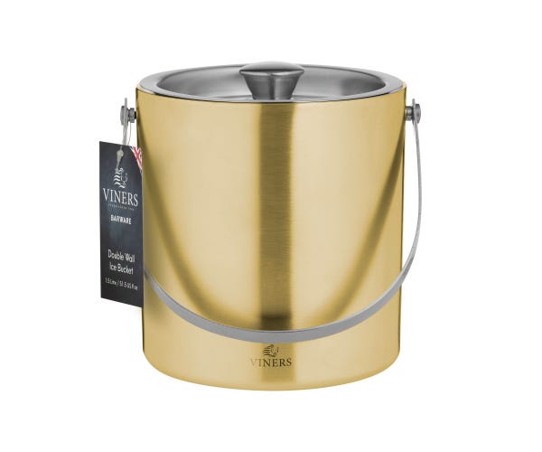 Rayware Barware 1.5l Gold Double Wall Ice Bucket