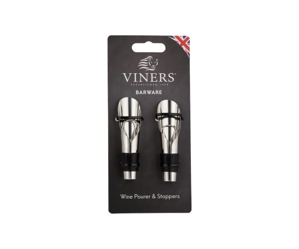 Rayware Barware 2pce Wine Pourer/Stopper Gift Set